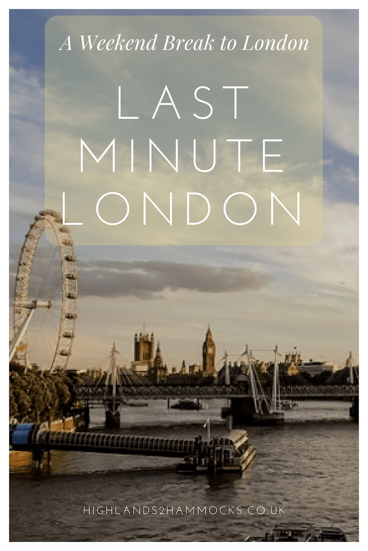 last minute tours london