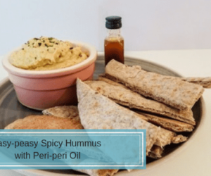 Easy-peasy Peri-peri Hummus with Peri-peri Drizzle Recipe