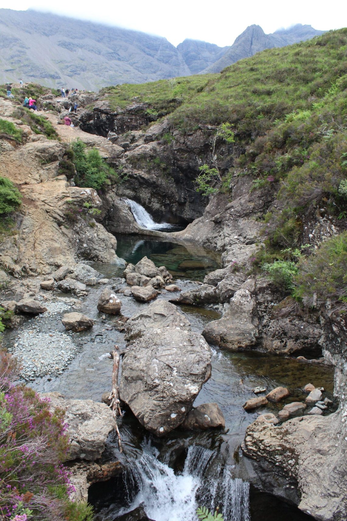 flowing river by the fairy pools