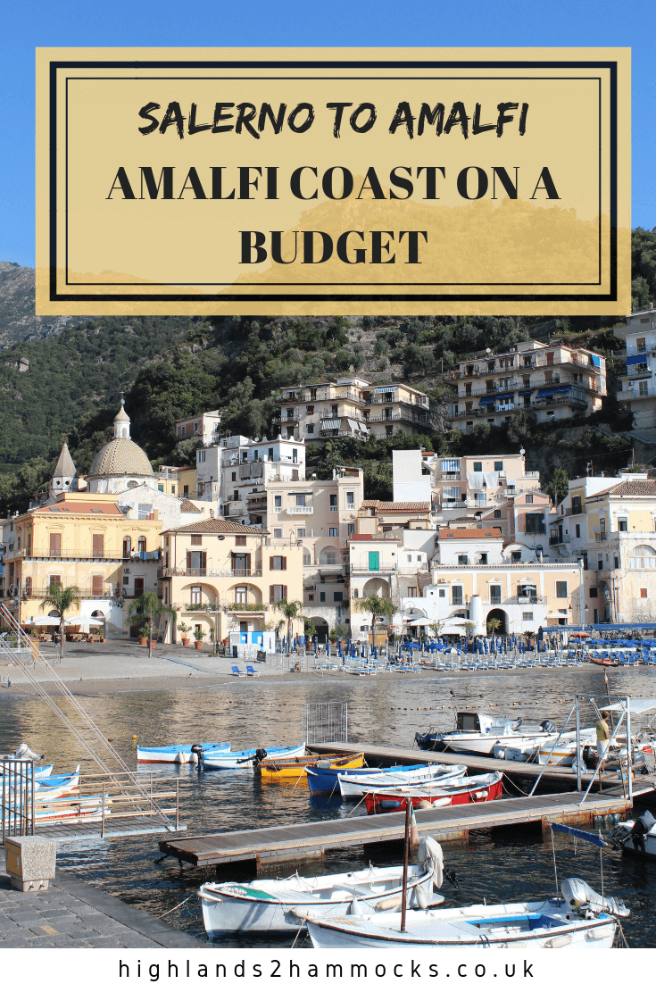Amalfi Coast and boats.