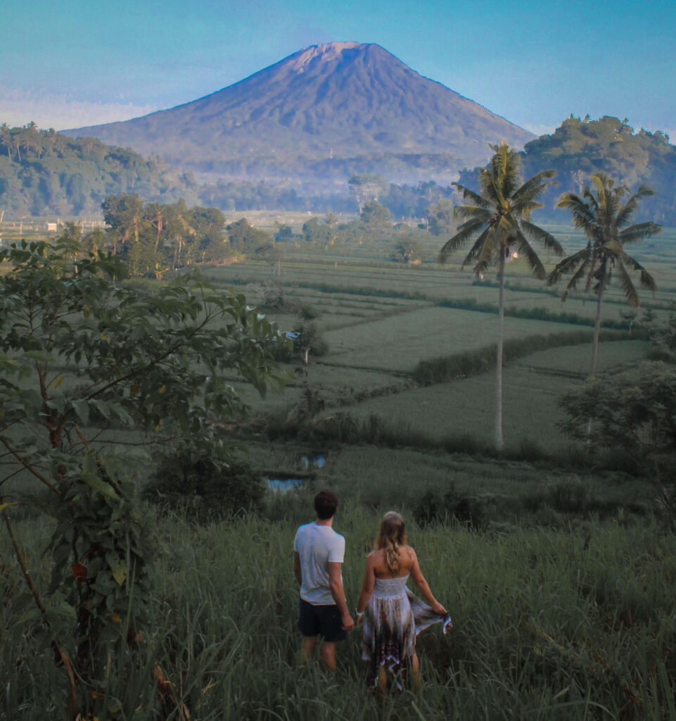 View of Mt Agung at Sunrise