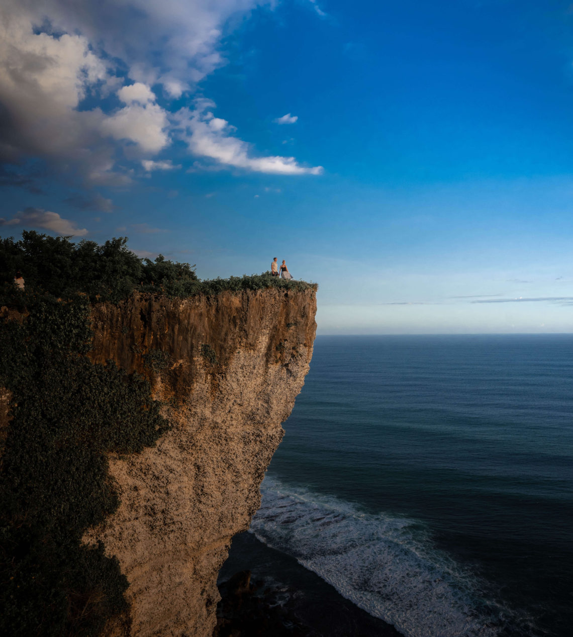 Gemma and Campbell at Karang Boma Cliff