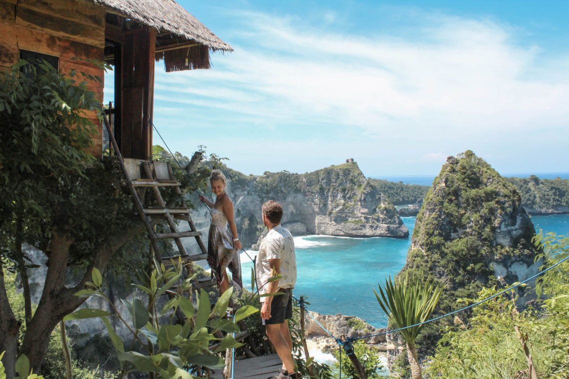 Gemma and Campbell at Rumah Pohon Treehouse