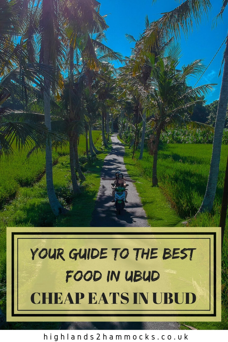 Pinterest image cheap eats ubud