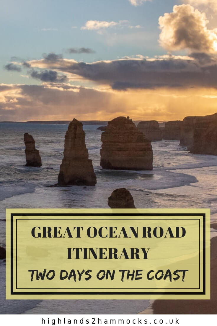 Great Ocean Road Itinerary two days pinterest image