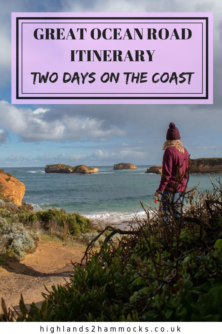 Great Ocean Road Itinerary two days pinterest image