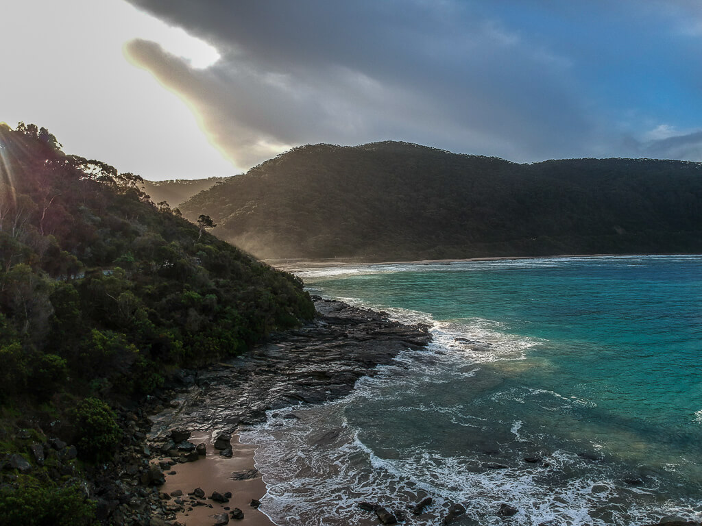 The beautiful coastline of the Great Ocean Road