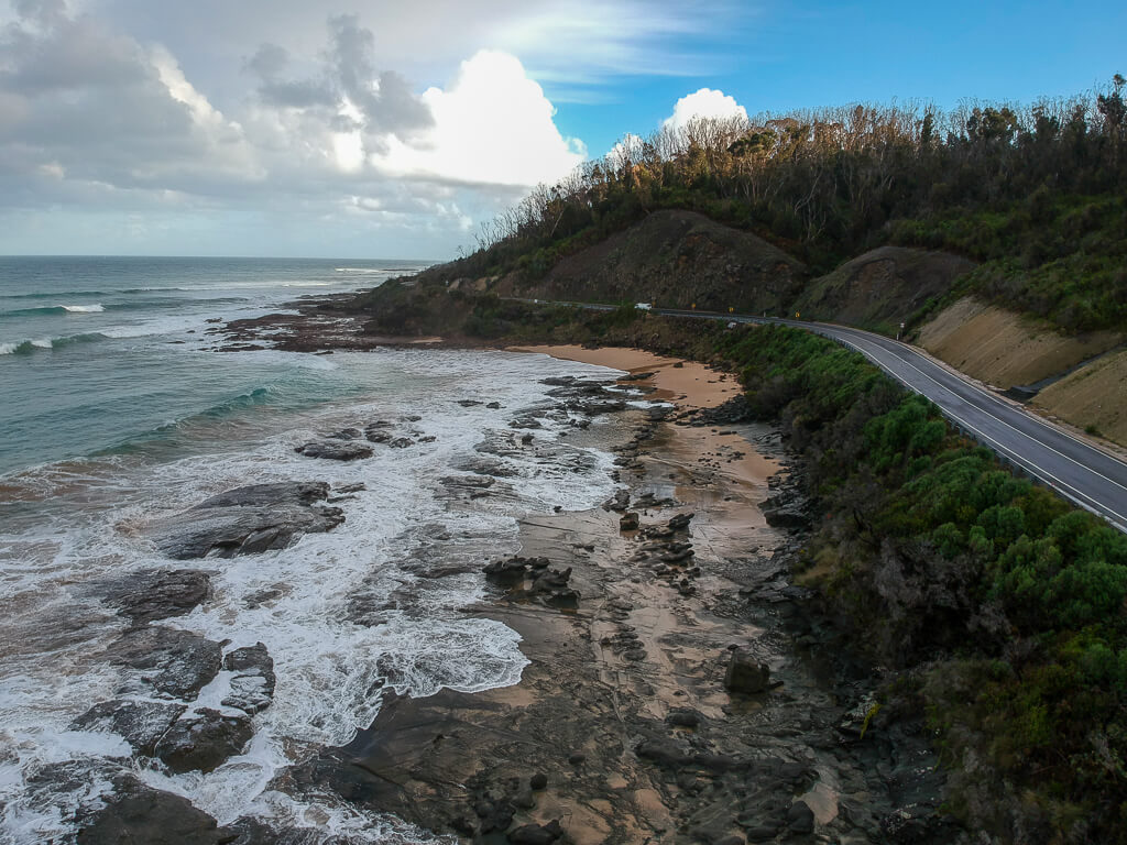 The Great Ocean Road from Teddy's Lookout