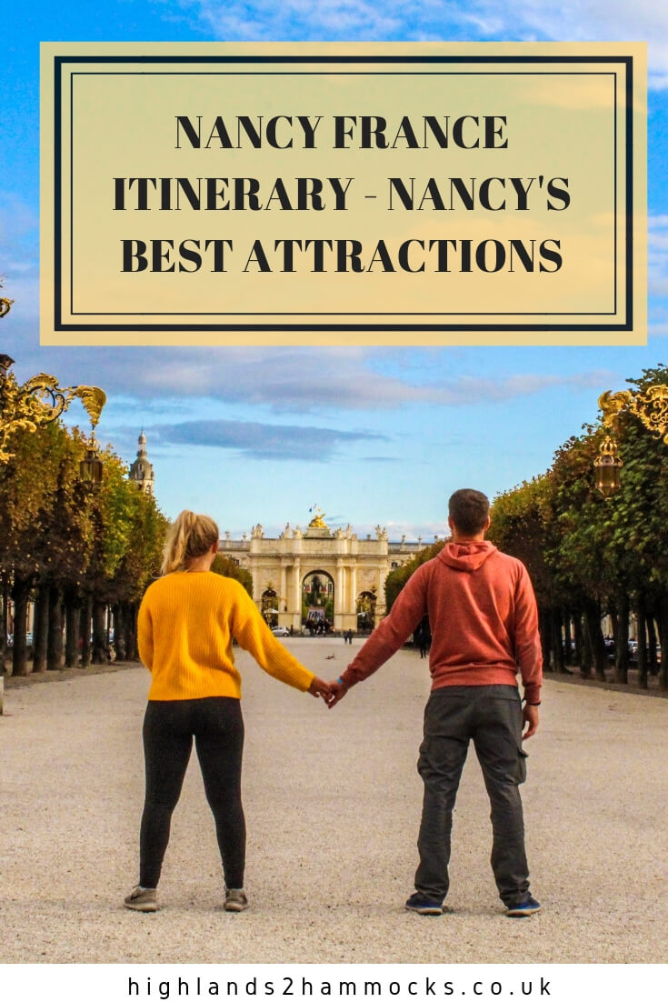Nancy itinerary france pinterest image