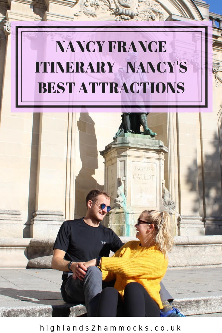 Nancy itinerary france pinterest image
