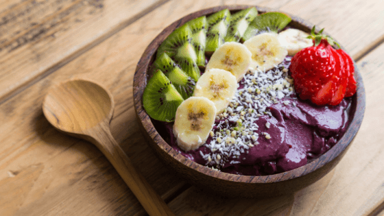 smoothie bowl and spoon