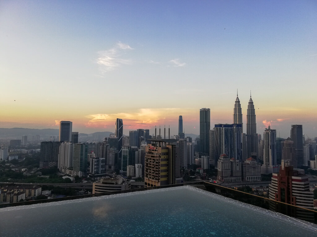 KL skyline at sunrise