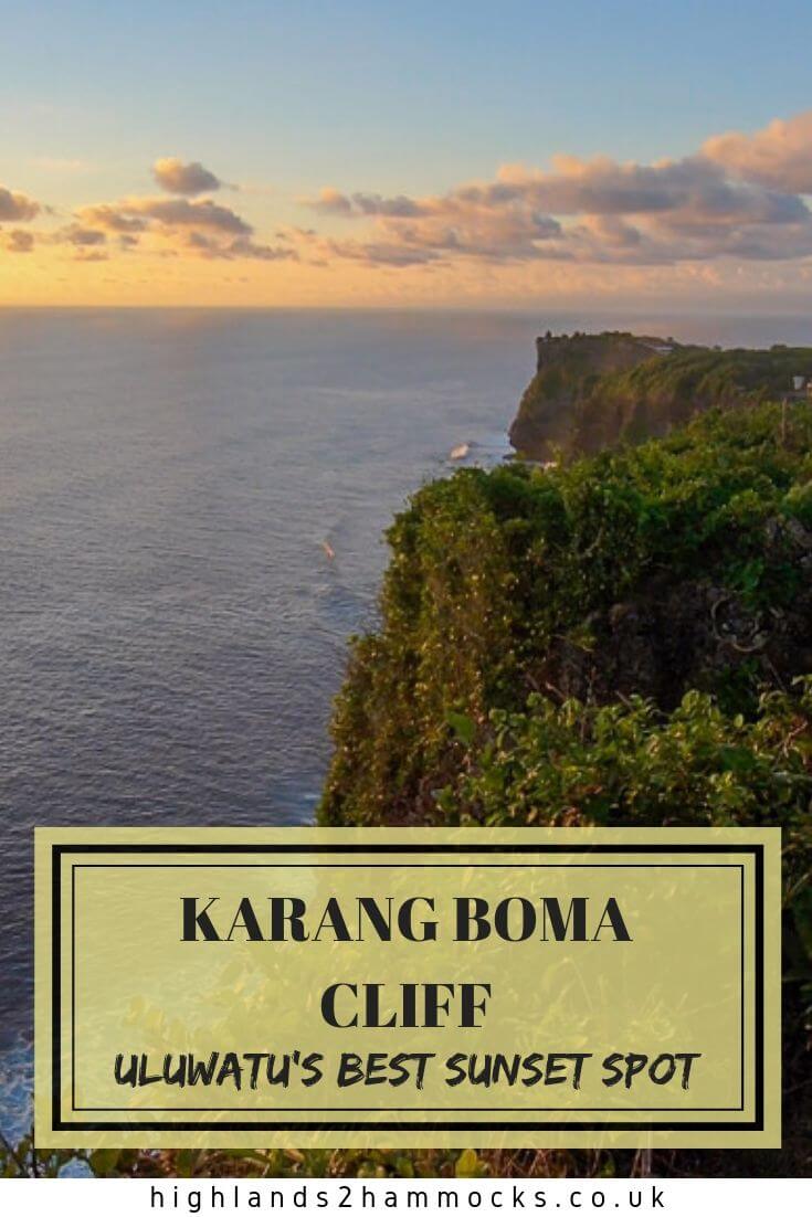 Karang Boma Sunset Pinterest Image