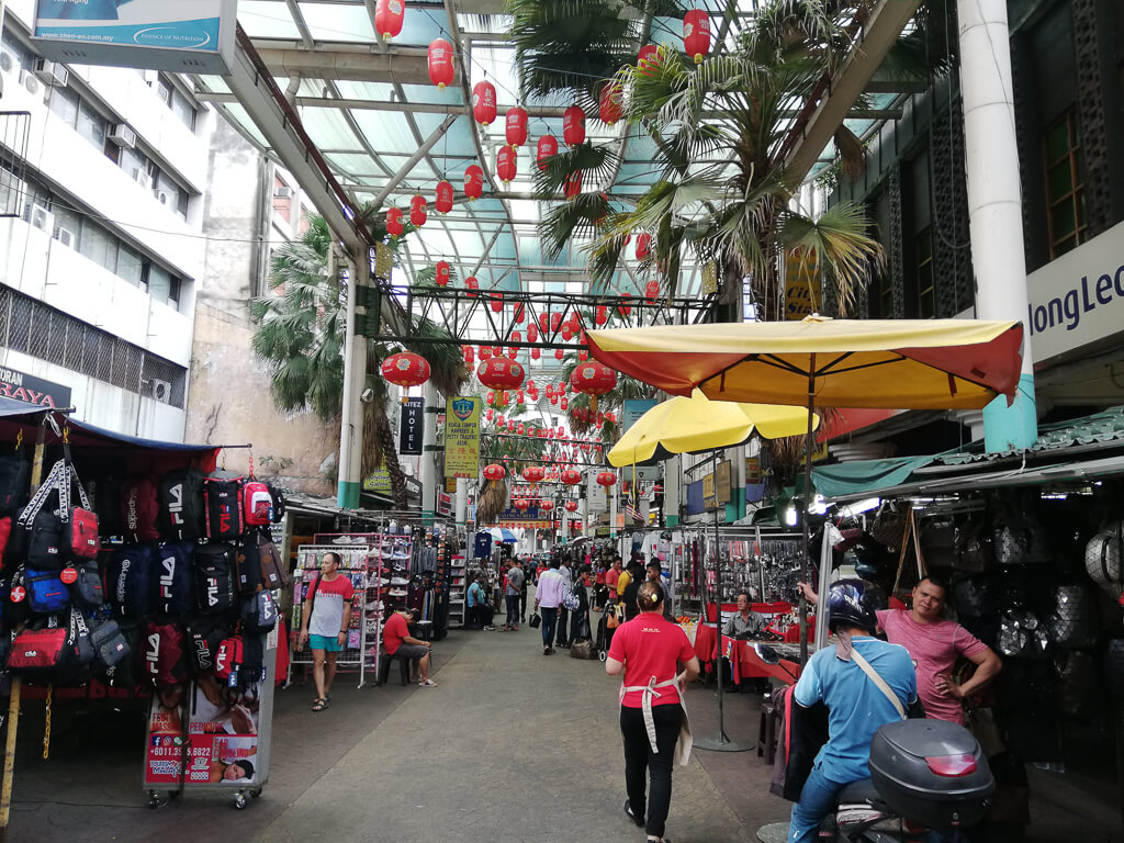 Petaling Street market stalls