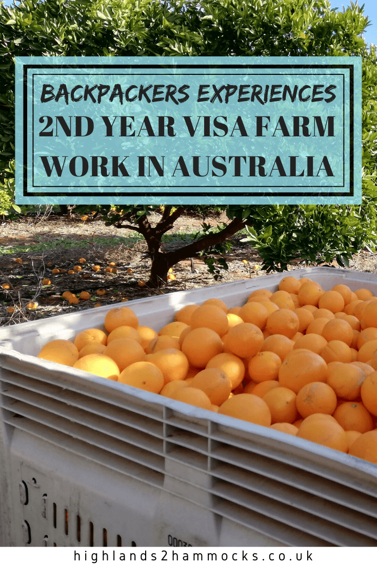 Backpacker Experience 2nd year visa farm work austraila pinterest image