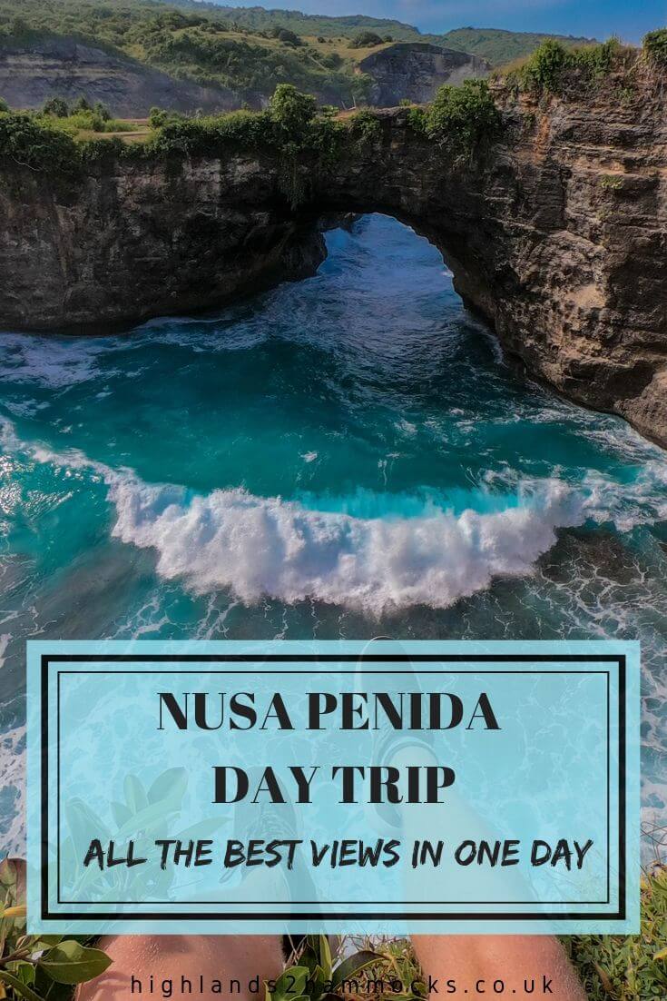 Nusa penida day trip pinterest image