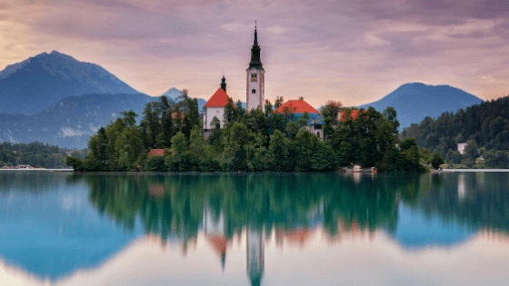 church in lake bled