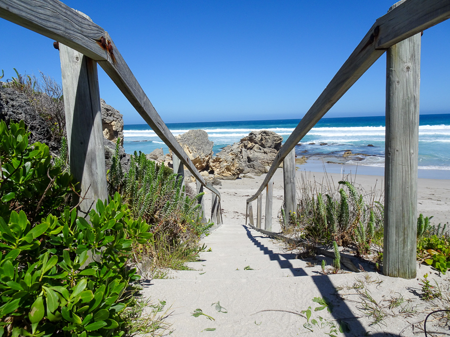 Walkway down to Pennington Bay.