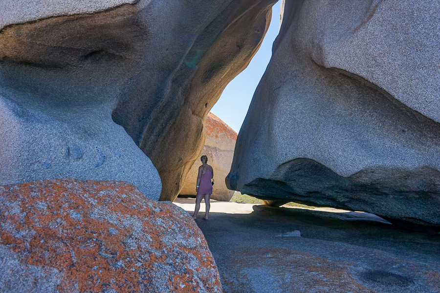 walking through the Remarkable Rocks