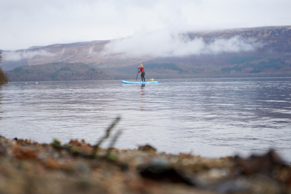 Out on the still water at Luss pier.