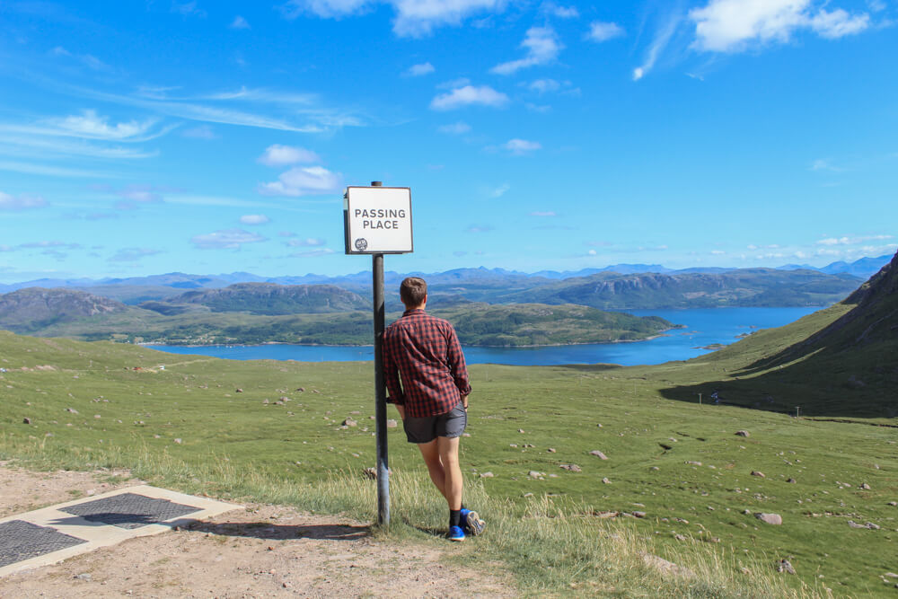 Passing Place by the Bealach na Ba Pass.