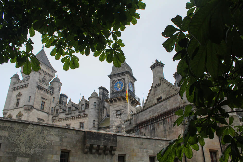 View from the side of Dunrobin Castle.