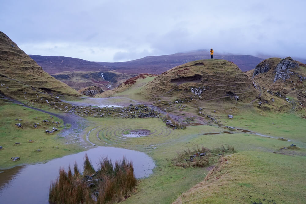 the spirals and hills of the fairy glen