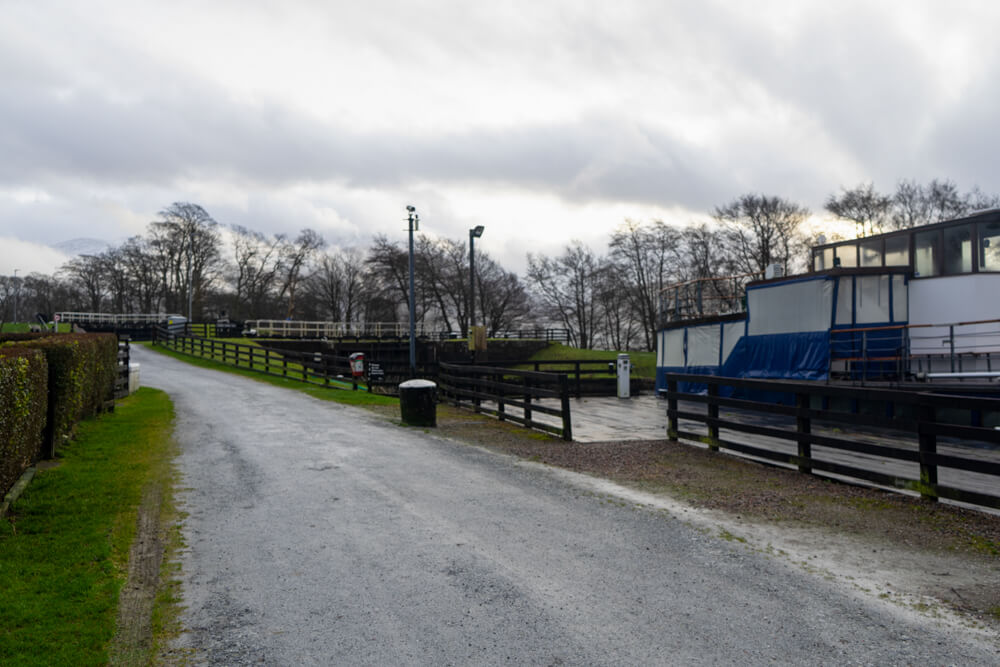 path leading up to Corpach Locks.