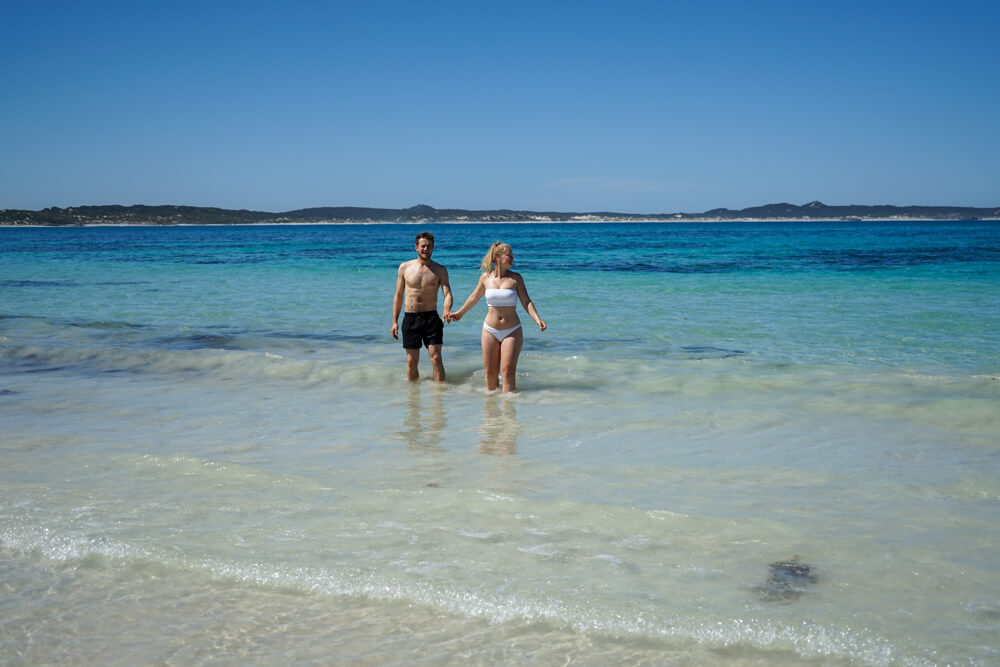 swimming at vivonne bay