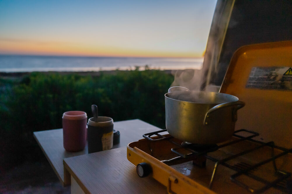 Morning coffee with a view 