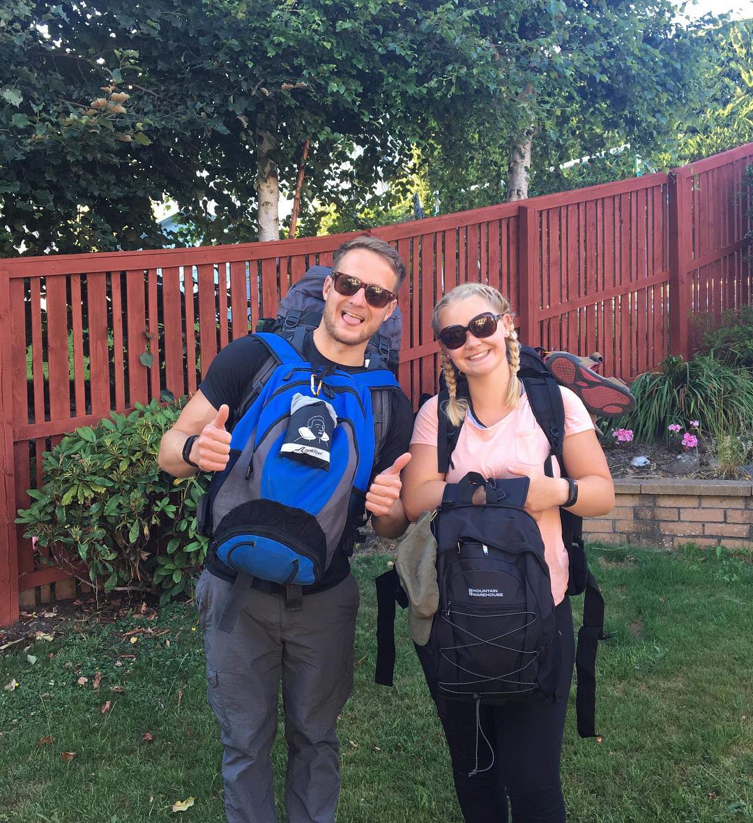 gemma and campbell backpacking