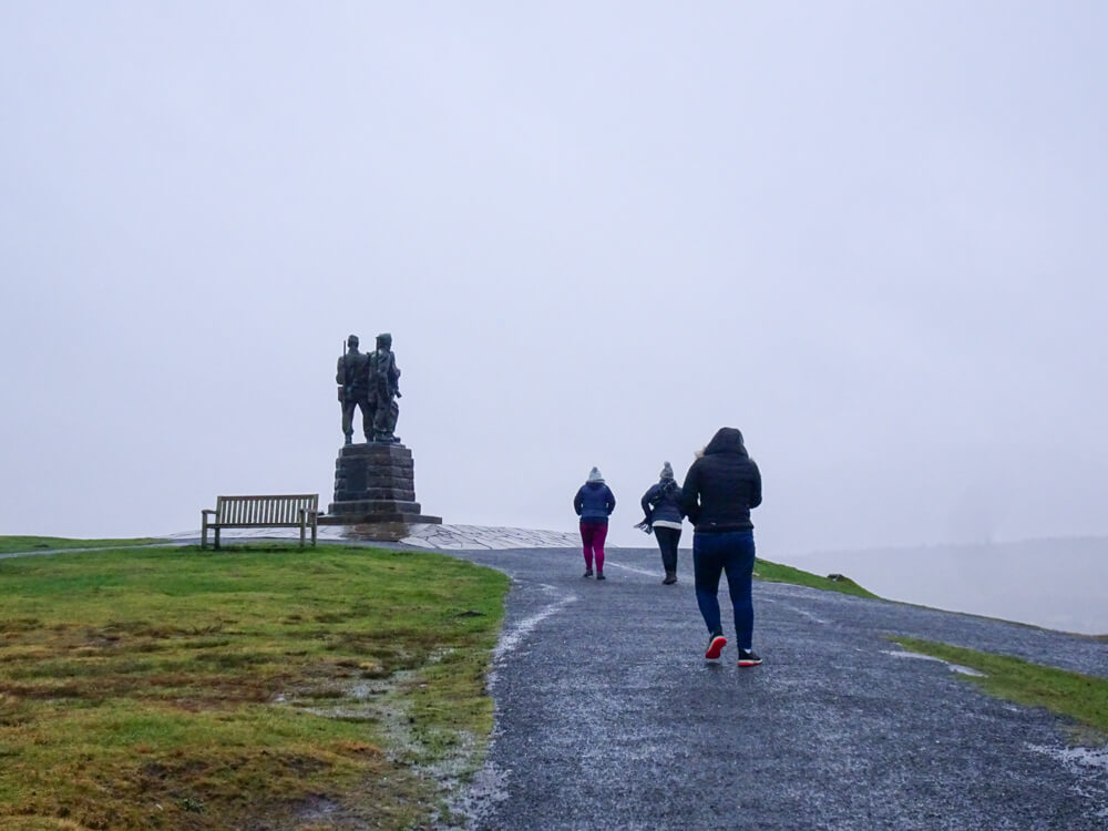 commando memorial in the highlands of scotland