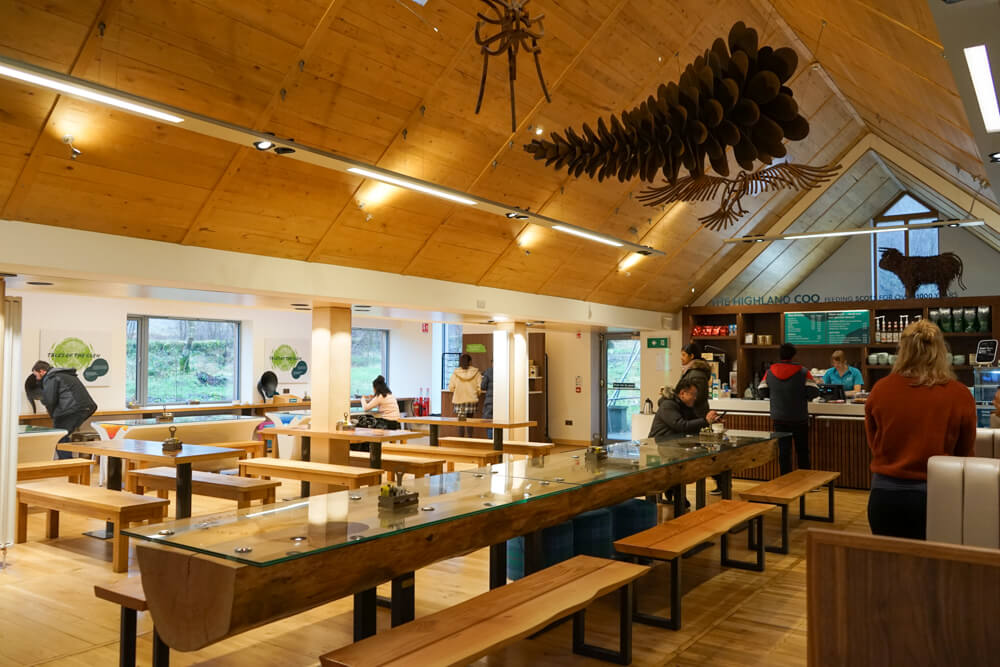 Grab a bite to eat at the Glencoe Visitor Centre.