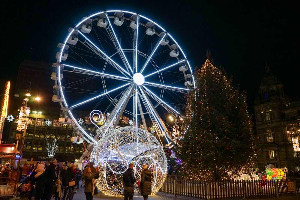 george square glasgow at christmas