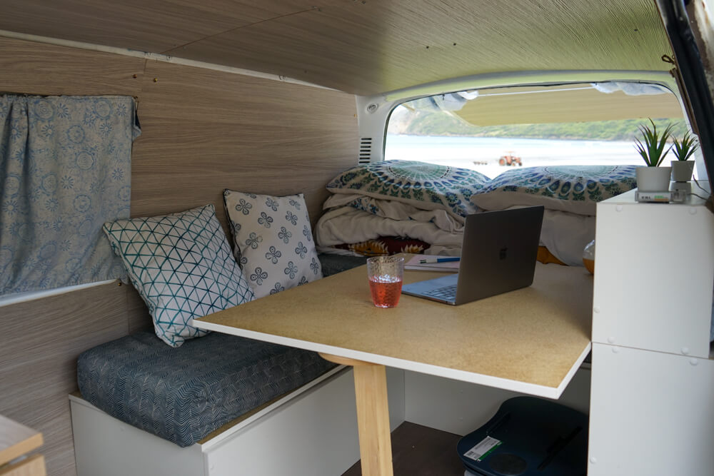 roxy the campervan new interior