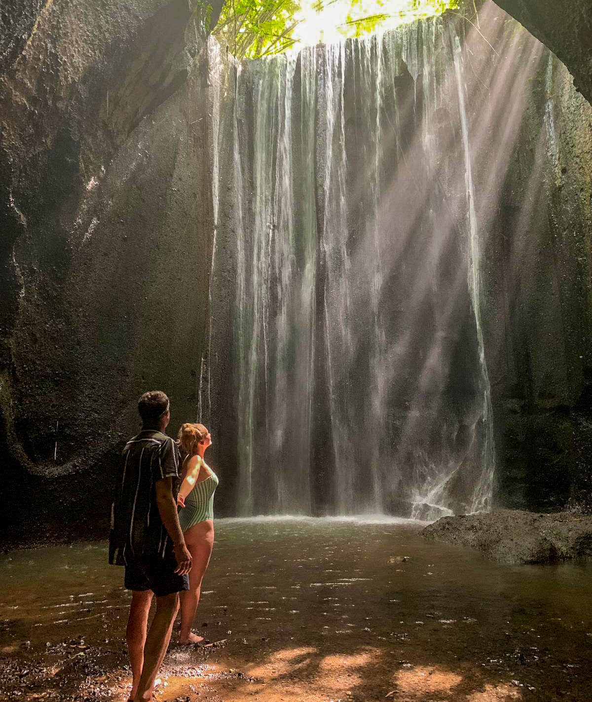 There are some beautiful spots at Tukad Cepung waterfall