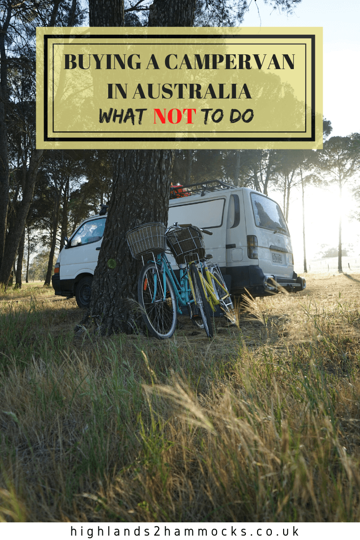 what not to do when buying a campervan in australia pinterest image 