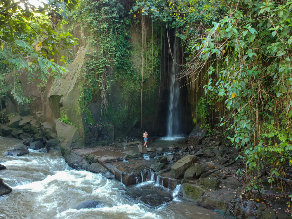sumampan waterfall drone