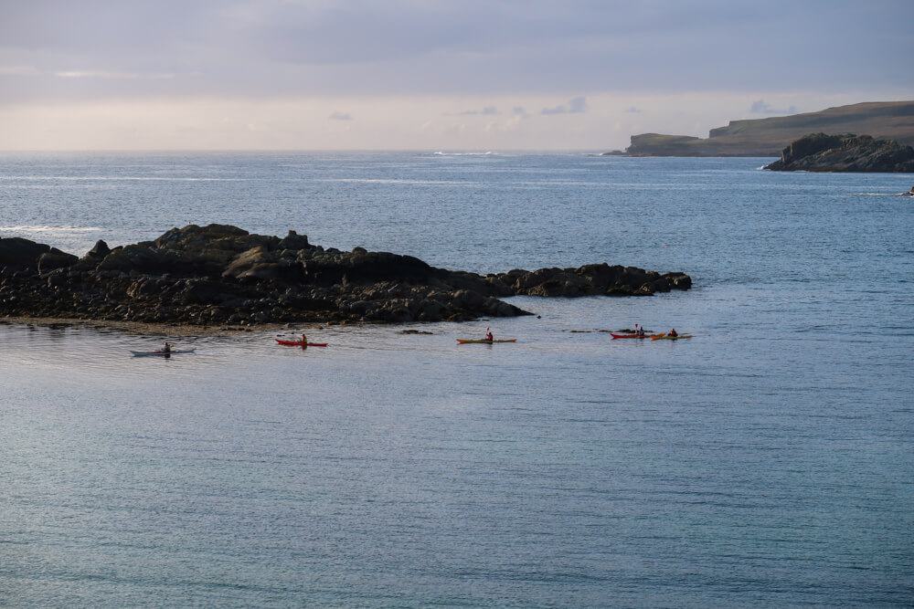 sea kayakers