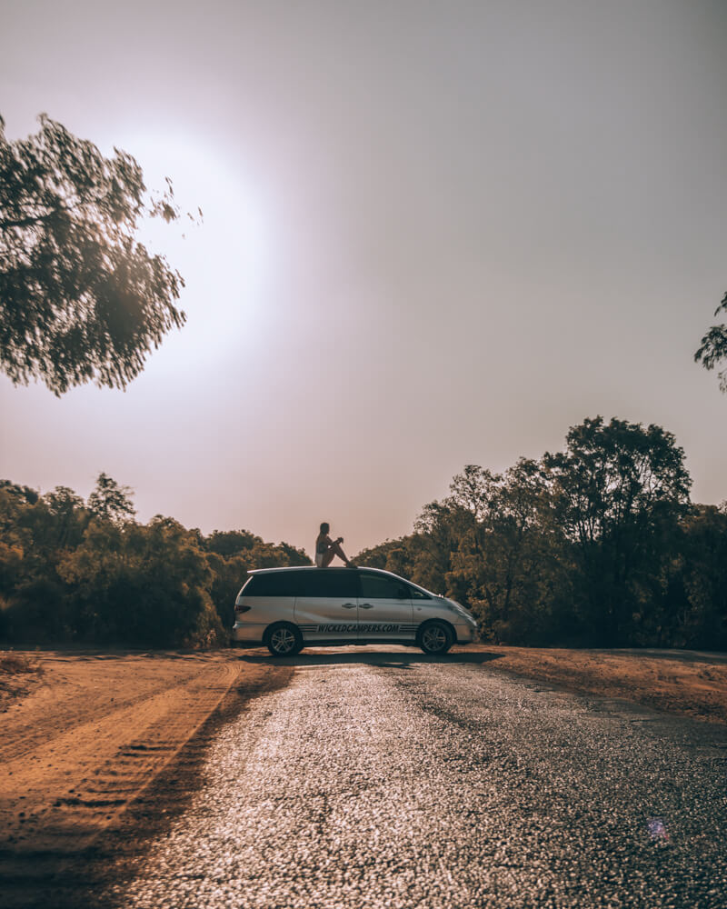 Perth road trip in a Wicked Campers Campervan