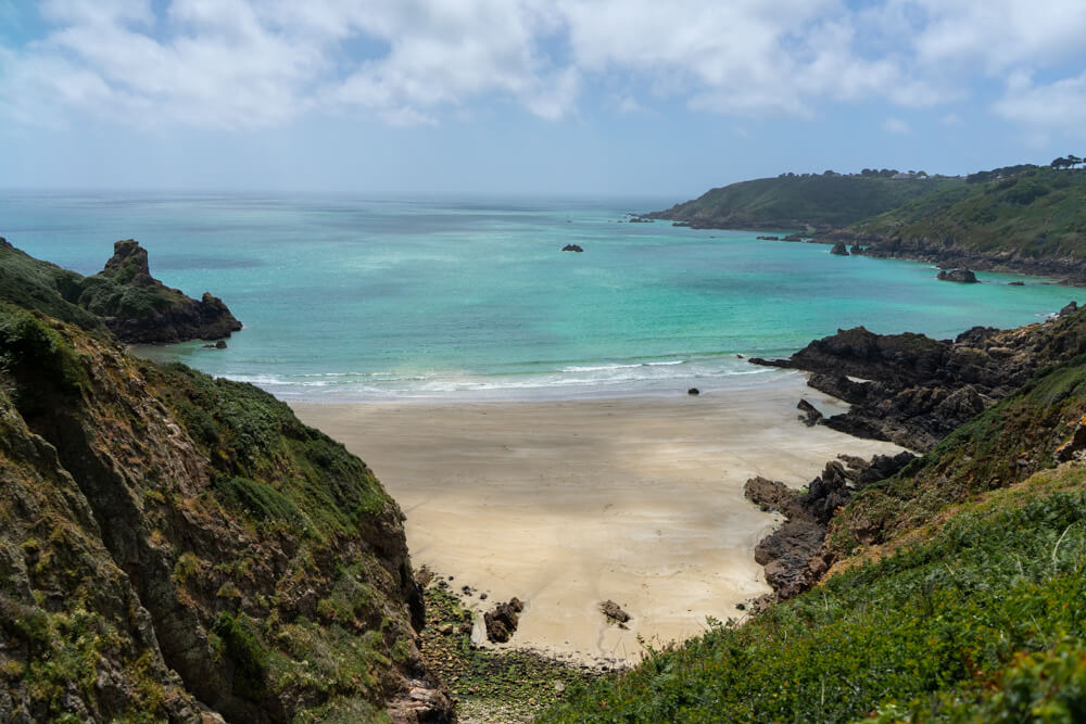 sandy beach petit port guernsey 