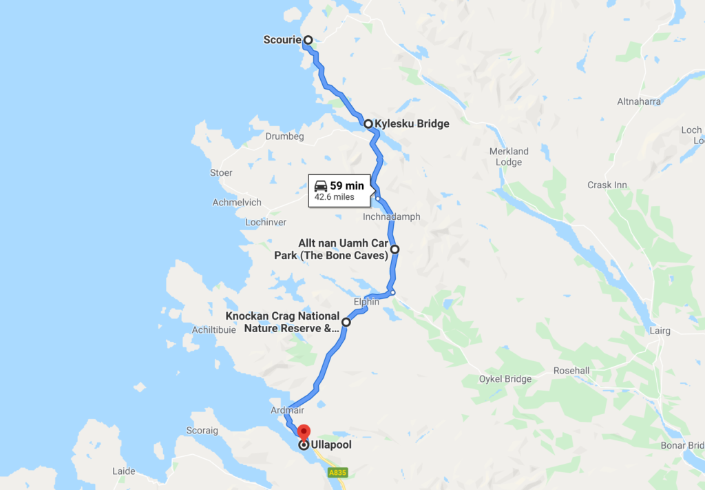 scourie to ullapool