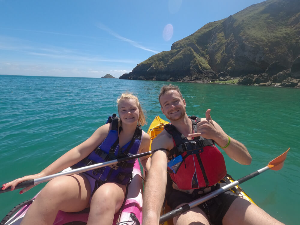 gemma and campbell kayaking