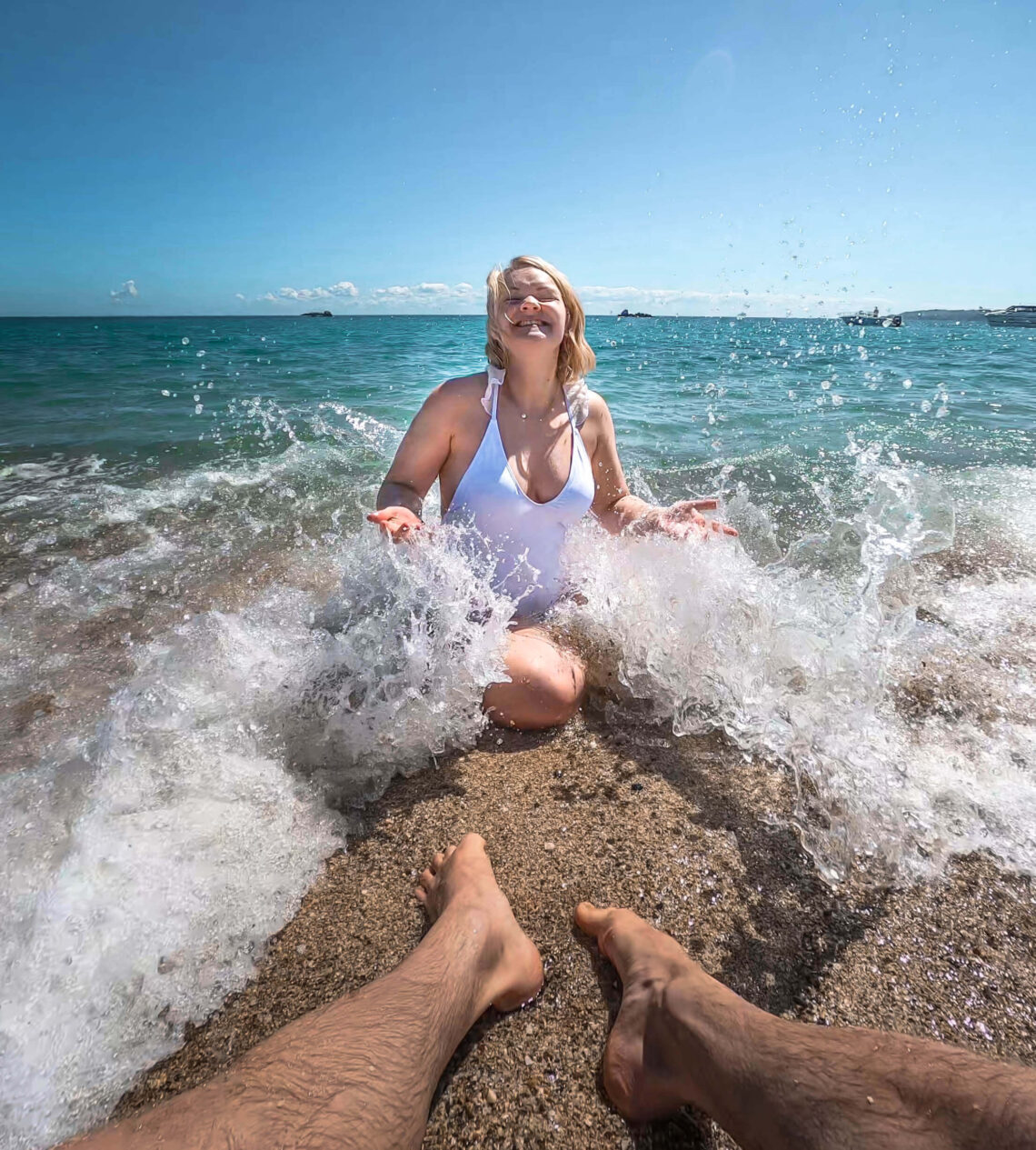 gemma in the sea at herm 