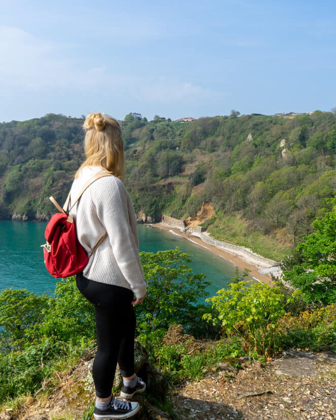 Gemma looking over Fermain Bay