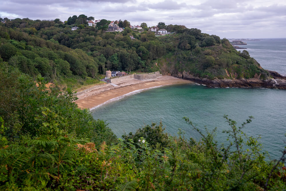The view of fermain bay from the cliff