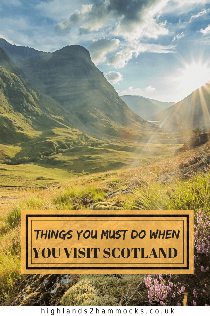 Things to do in Scotland pinterest image