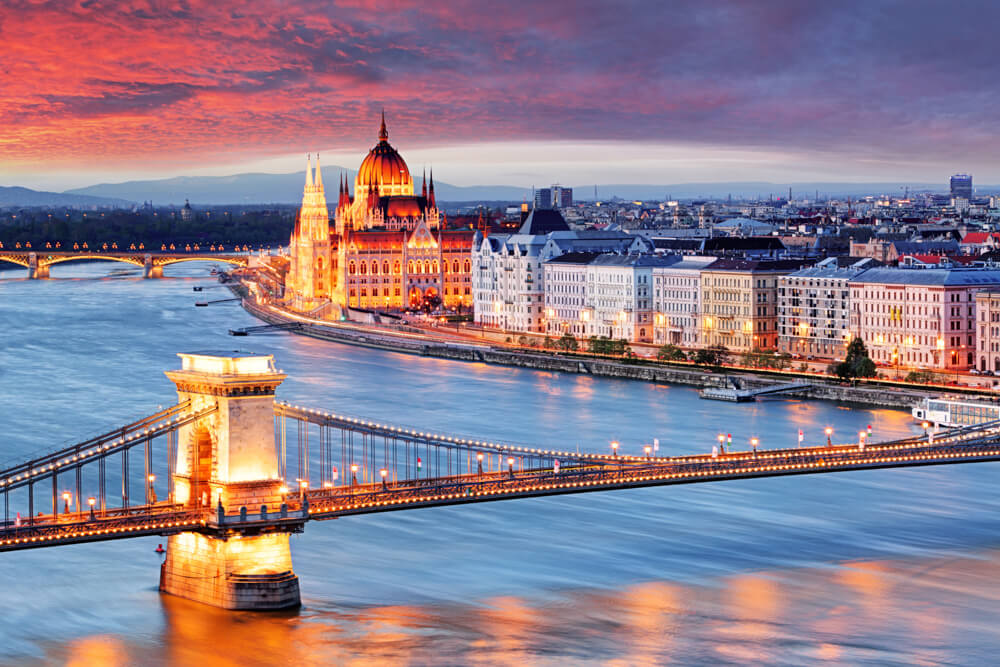 budapest at sunset