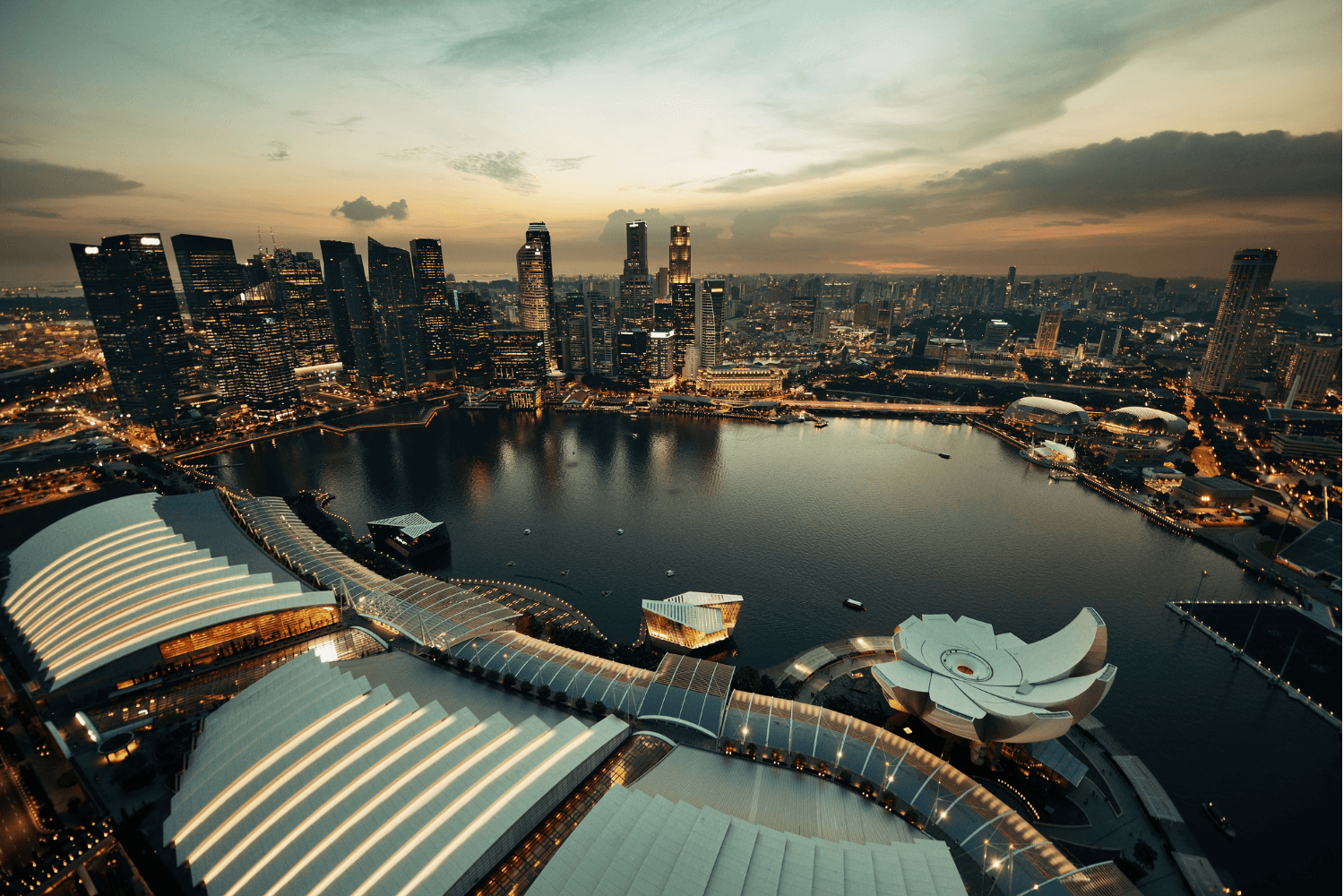 singapore from above