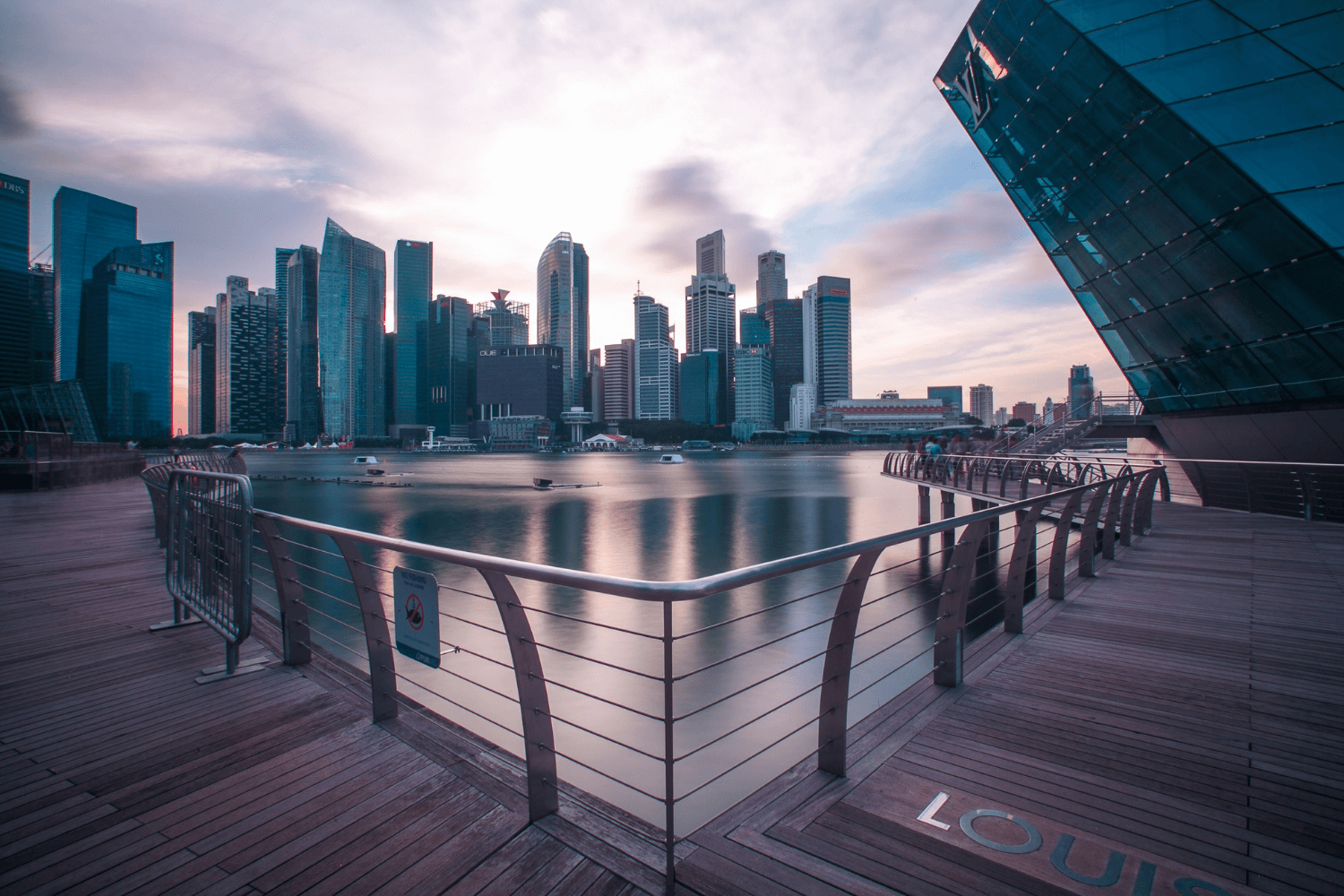 view of singapore dock